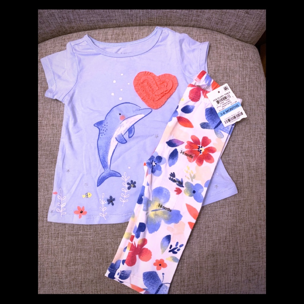 🌺🌊🐬New Baby Girls Clothing 🌺 🌊🐬 NWT! 3-6 M